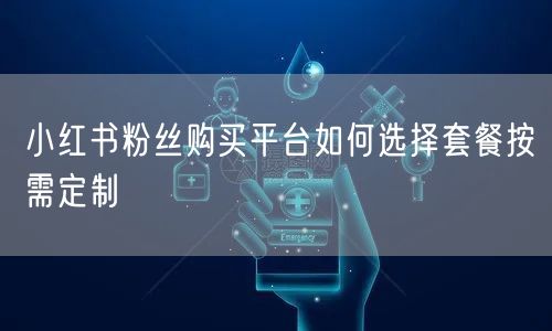 小红书粉丝购买平台如何选择套餐按需定制