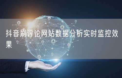 抖音刷评论网站数据分析实时监控效果