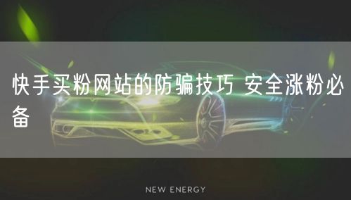 快手买粉网站的防骗技巧 安全涨粉必备