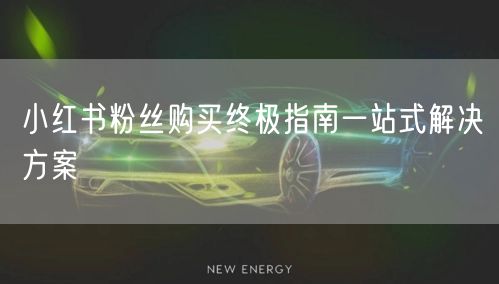 小红书粉丝购买终极指南一站式解决方案